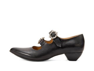 John Fluevog Jing - Black | Double-Strap Mary Janes