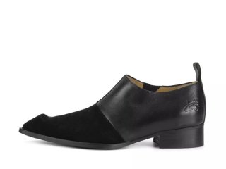 John Fluevog Sharise - Black | Sharp Slip-On Shoes