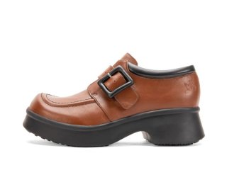 John Fluevog Serenity - Brown/Black | Comfy Single-Strap Shoes