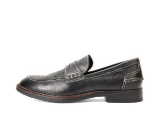 John Fluevog Buyer - Black Emboss | Comfy Stylish Penny Loafers