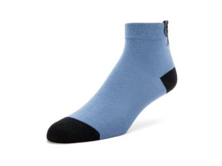 John Fluevog Pishi Vog Socks - Blue/Black | Socks With Back Bow Design