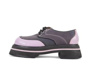 John Fluevog FV1 - Holographic Purple | Vintage-Style Lace-Ups