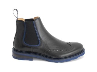 John Fluevog Zedkiel - Black | Brogue Chelsea Boots