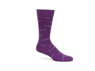 John Fluevog Putzee Vog Socks - Purple | F-This F-That sock
