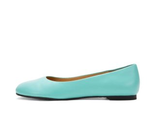John Fluevog Porcelain - Turquoise | Round Toe Flats