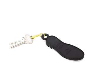 John Fluevog Angel Sole Keychain - Black | Silicone Keychain