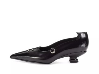 John Fluevog Hilda - Black | Pumps with Metal Piercings