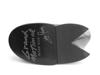 John Fluevog Grand National Shoe - Black | Platform Side-Lace Shoes