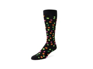 John Fluevog Soki - Black/Neon | Knee-High Fluffy Icon Socks