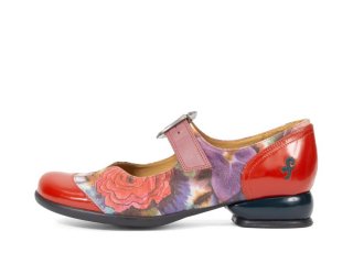 John Fluevog Esser - Floral | Flat Mary Janes with a Buckle