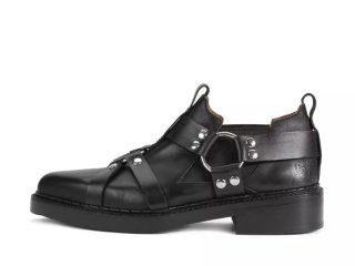 John Fluevog Axel - Black | Chelsea Shoes with Harness