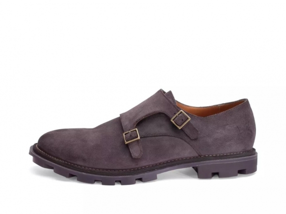 John Fluevog Collingtree - Mauve | Classic Double Monk Straps