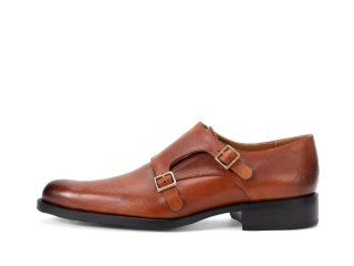 John Fluevog 205 Pine Street - Warm Brown | Classic Double Monk Straps