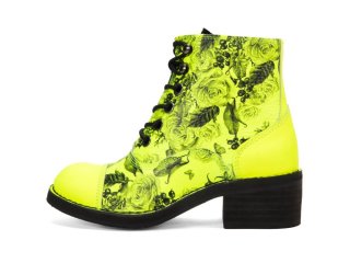 John Fluevog 441 Victor - Yellow | Lace-Up Ankle Boots