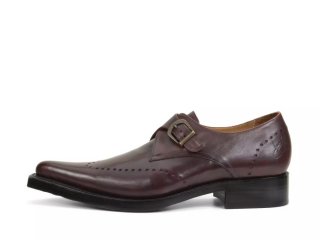 John Fluevog Nordfjord - Brown | Single Monk Strap Shoes