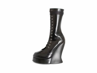 John Fluevog Corset Boot - Black | Lace-Up Corset Boots