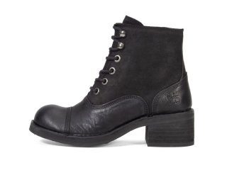 John Fluevog 441 Victor - Black | Lace-Up Ankle Boots