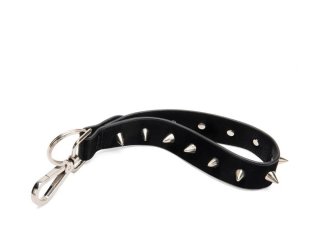 John Fluevog Long Babs - Black Vegan | Long Spiked Keychain