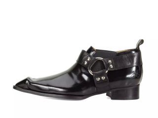 John Fluevog Priscilla - Black | Swordfish Shoes with Harness
