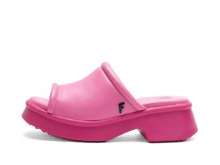 John Fluevog Bergeron - Pink | Comfy Slide Sandals