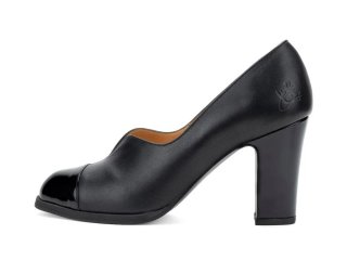 John Fluevog Iris - Black | Patent-Toed Pumps