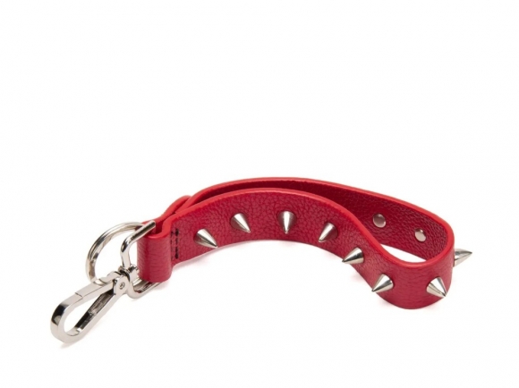John Fluevog Long Babs - Red | Long Spiked Keychain