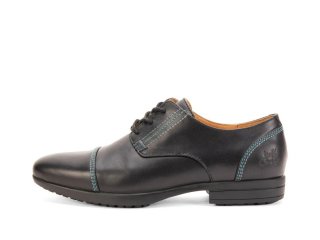 John Fluevog Breton - Black | Leather Derby Shoes