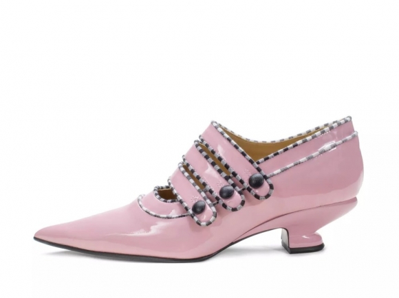 John Fluevog Sheila - Pink | Triple-Strap Pumps