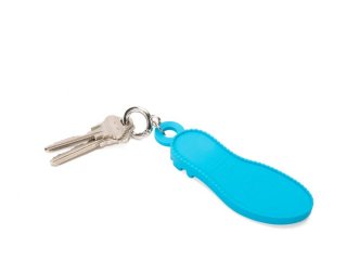 John Fluevog Angel Sole Keychain - Blue | Silicone Keychain