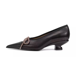 John Fluevog Anita - Black | Pointed Pumps with a Bow