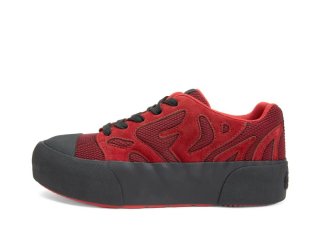 John Fluevog Agave - Burgundy | Lace-Up Shoes with Mesh