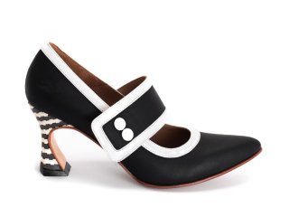John Fluevog Zewde - Black | Retro Mary Janes