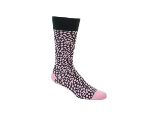 John Fluevog Coby - Green/Pink | Socks with Dotted Design
