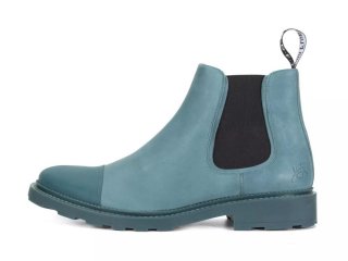 John Fluevog Archie - Teal | Casual Chelsea Boots