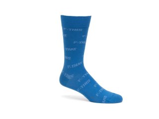 John Fluevog Putzee Vog Socks - Blue | F-This F-That sock