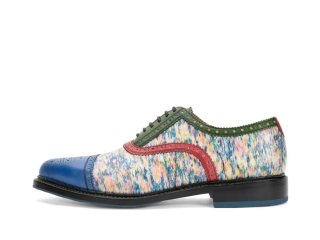 John Fluevog Edda - Multi Colour | Leather Pointed Toe Brogue Oxfords