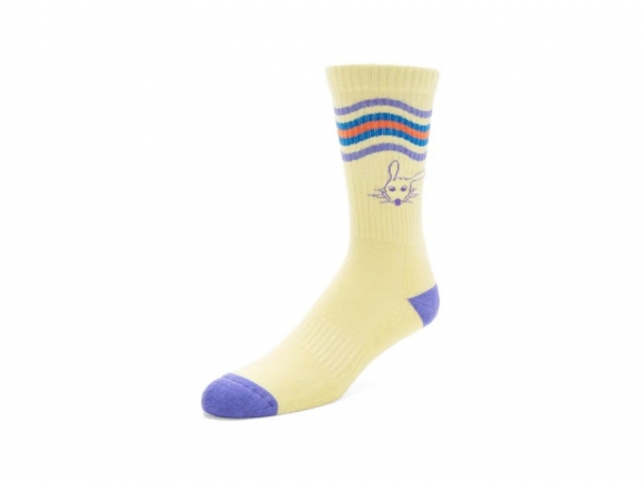 John Fluevog Charlie - Yellow/Purple | Freddy Varsity Socks