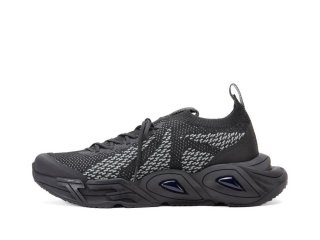 John Fluevog Velocity Prism - Black | Breathable Knit Sneakers