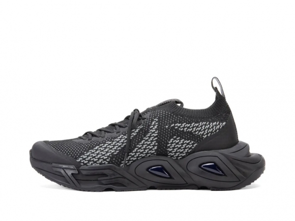 John Fluevog Velocity Prism - Black | Breathable Knit Sneakers