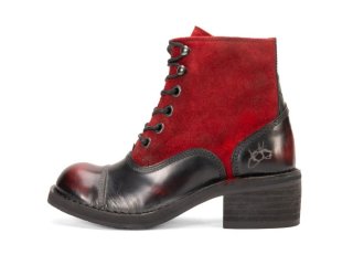 John Fluevog 441 Victor - Red | Lace-Up Ankle Boots