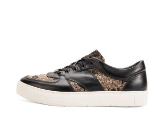 John Fluevog Leeside - Black/Beige | Lace-Up Sneakers