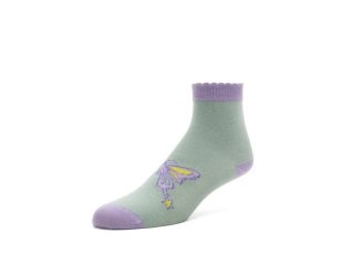 John Fluevog BonBon - Sage/Purple | Scallop Cuff Socks