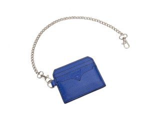 John Fluevog Chain Bobsie Cardholder - Blue | Cardholder with removable chain