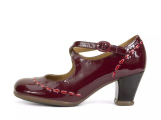 John Fluevog Malibran - Wine | Criss-Crossed Mary Jane Heels