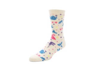 John Fluevog Sidhe Vog Socks - Cream/Multi | Dollhouse Party Socks