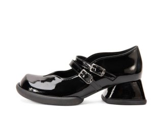 John Fluevog Amber - Black | Double-Strap Mary Janes