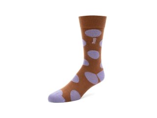 John Fluevog Pipo Vog Socks - Brown/Purple | Polka Dot Socks