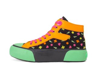 John Fluevog Steele - Neon Icons | High-Top Lace-Up