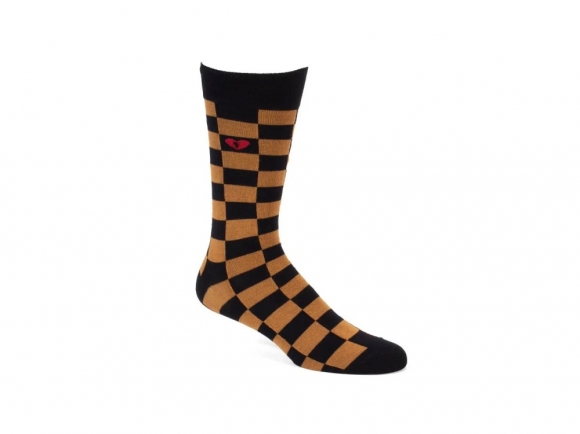 John Fluevog Diego Vog Socks - Black/Brown | Checkered sock