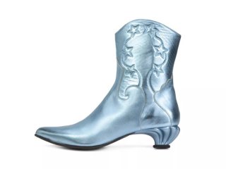 John Fluevog Noctiluca - Blue | Zip-Up Western Boots